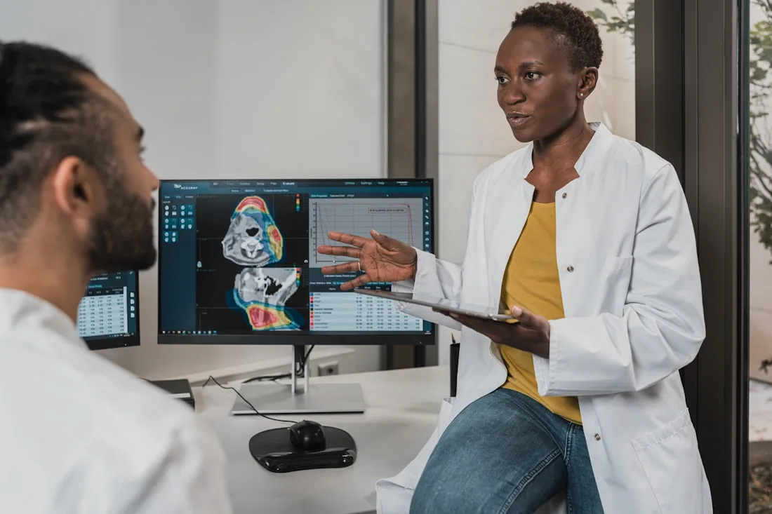 Insurance advisor reviewing health coverage options with a client in Memphis, TN